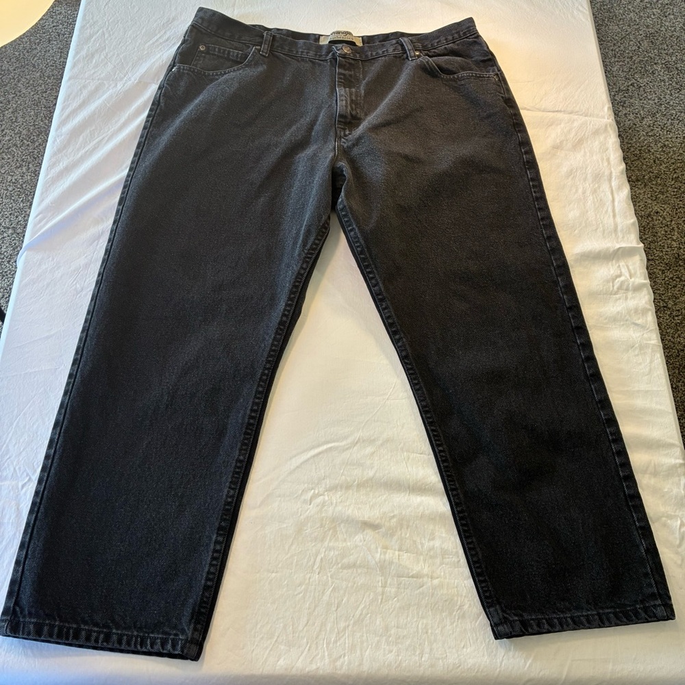 Wrangler Men's Dark Gray Relaxed Jeans 40x28